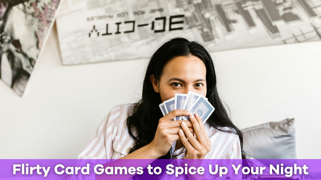 woman playing flirty card games